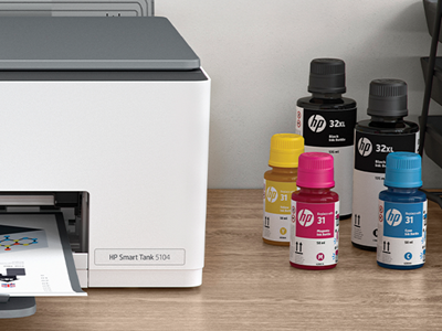 Mess-free ink refill with re-sealable bottles